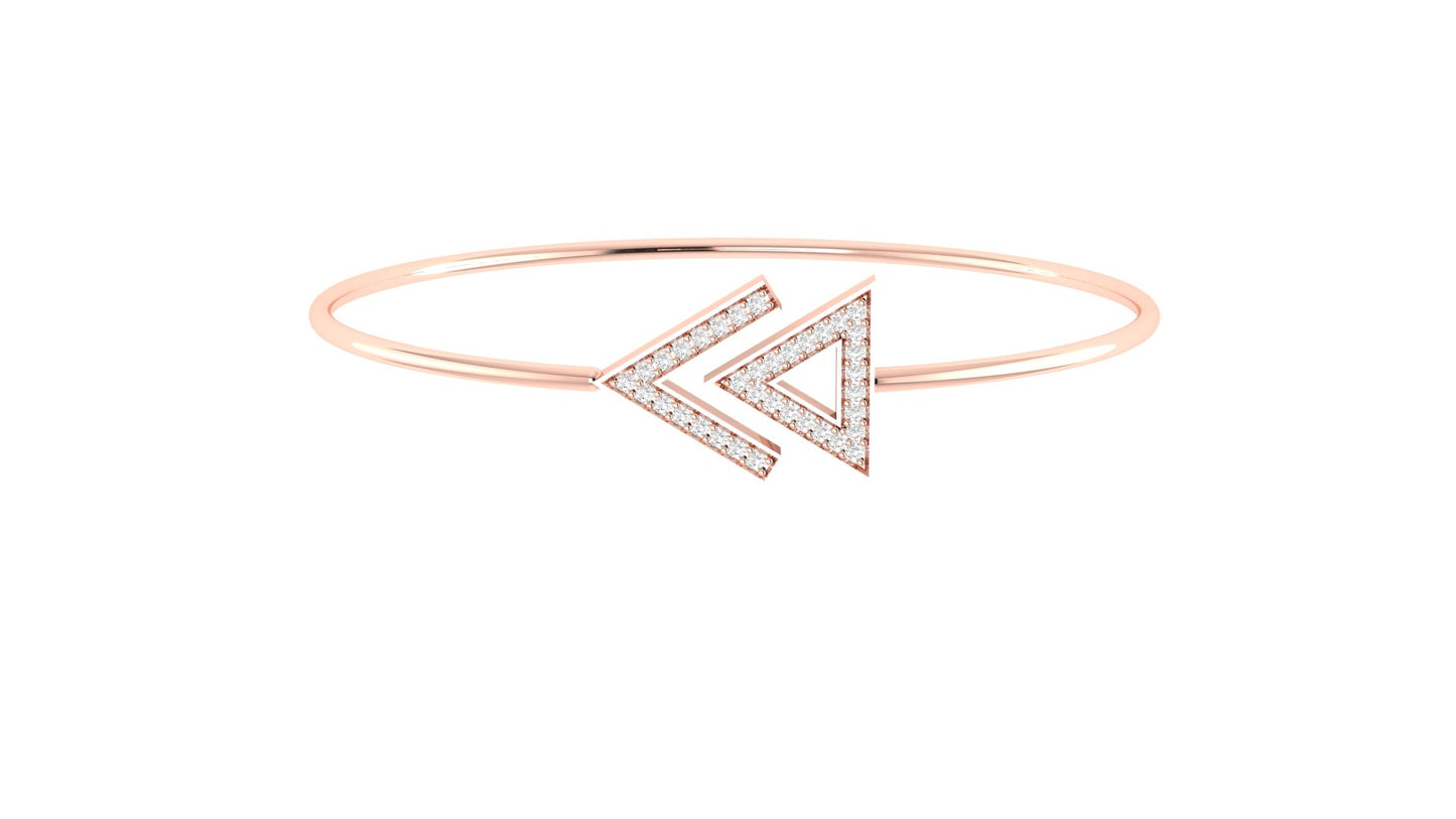 0.20 ctw Lab Grown Diamond | Designer Bangle.