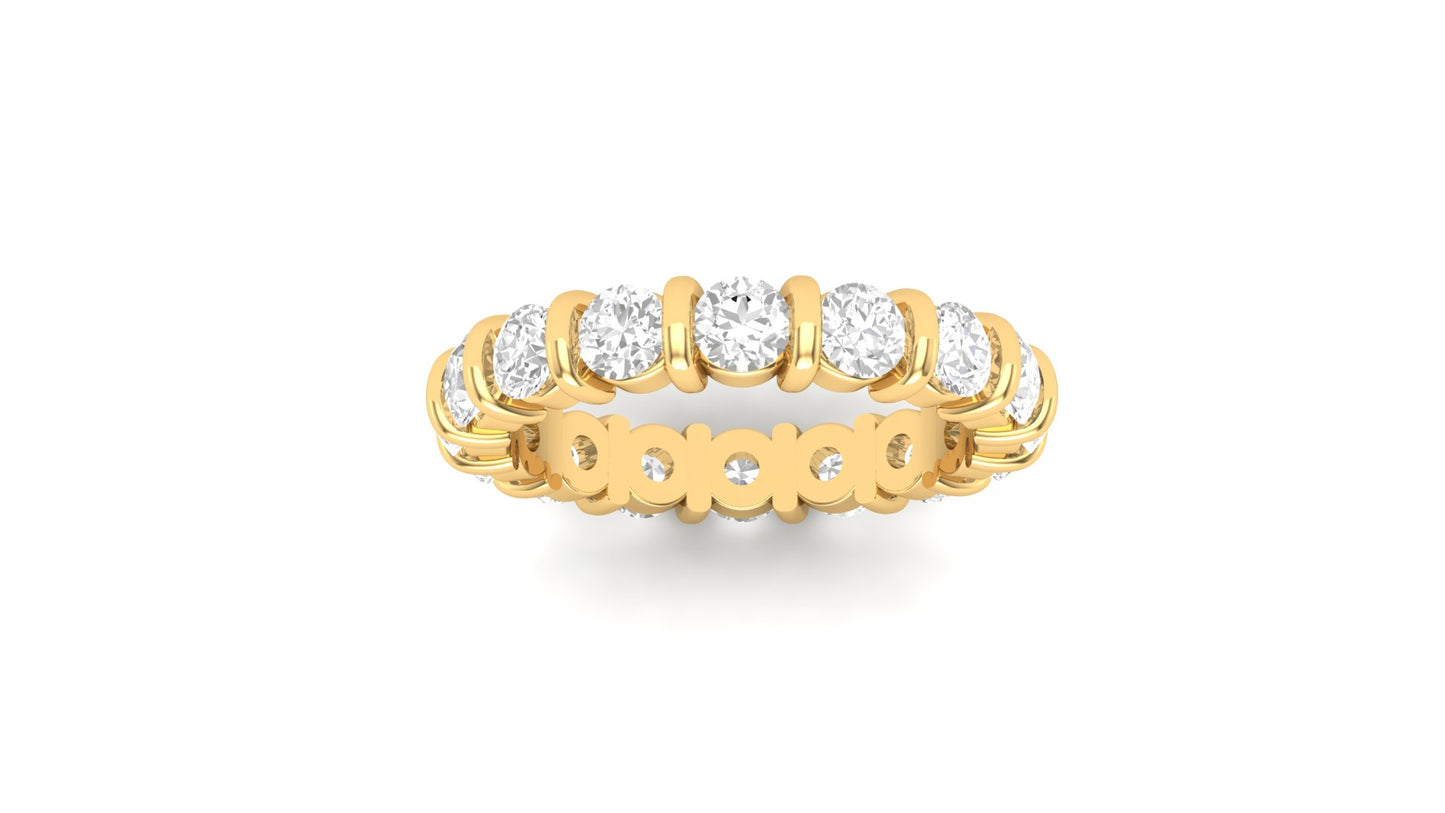 2.55 ctw Round Shape Lab Grown Diamonds | Designer Band.