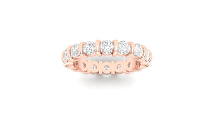 2.55 ctw Round Shape Lab Grown Diamonds | Designer Band.