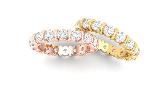 2.55 ctw Round Shape Lab Grown Diamonds | Designer Band.