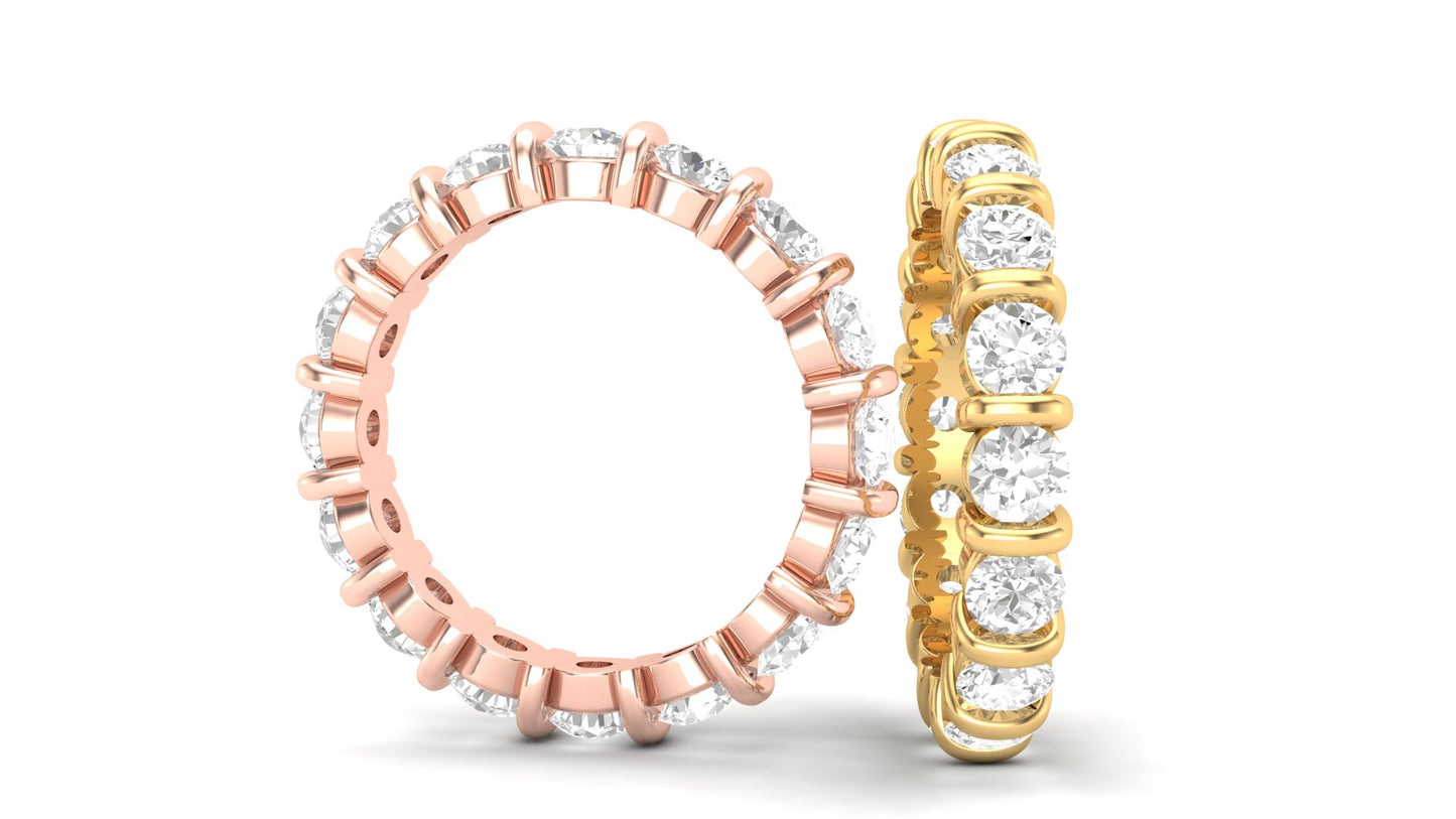 2.55 ctw Round Shape Lab Grown Diamonds | Designer Band.