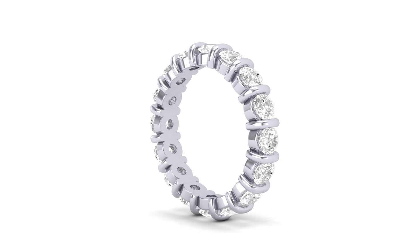 2.55 ctw Round Shape Lab Grown Diamonds | Designer Band.