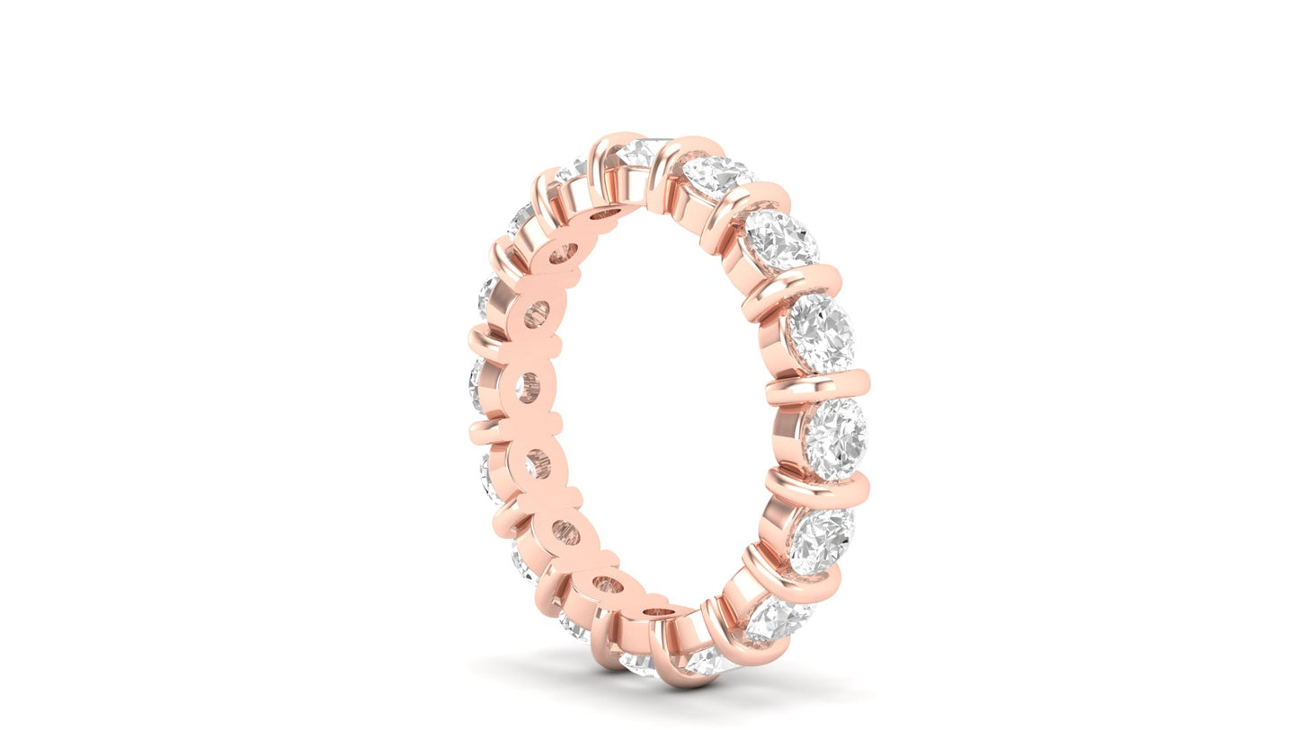 2.55 ctw Round Shape Lab Grown Diamonds | Designer Band.