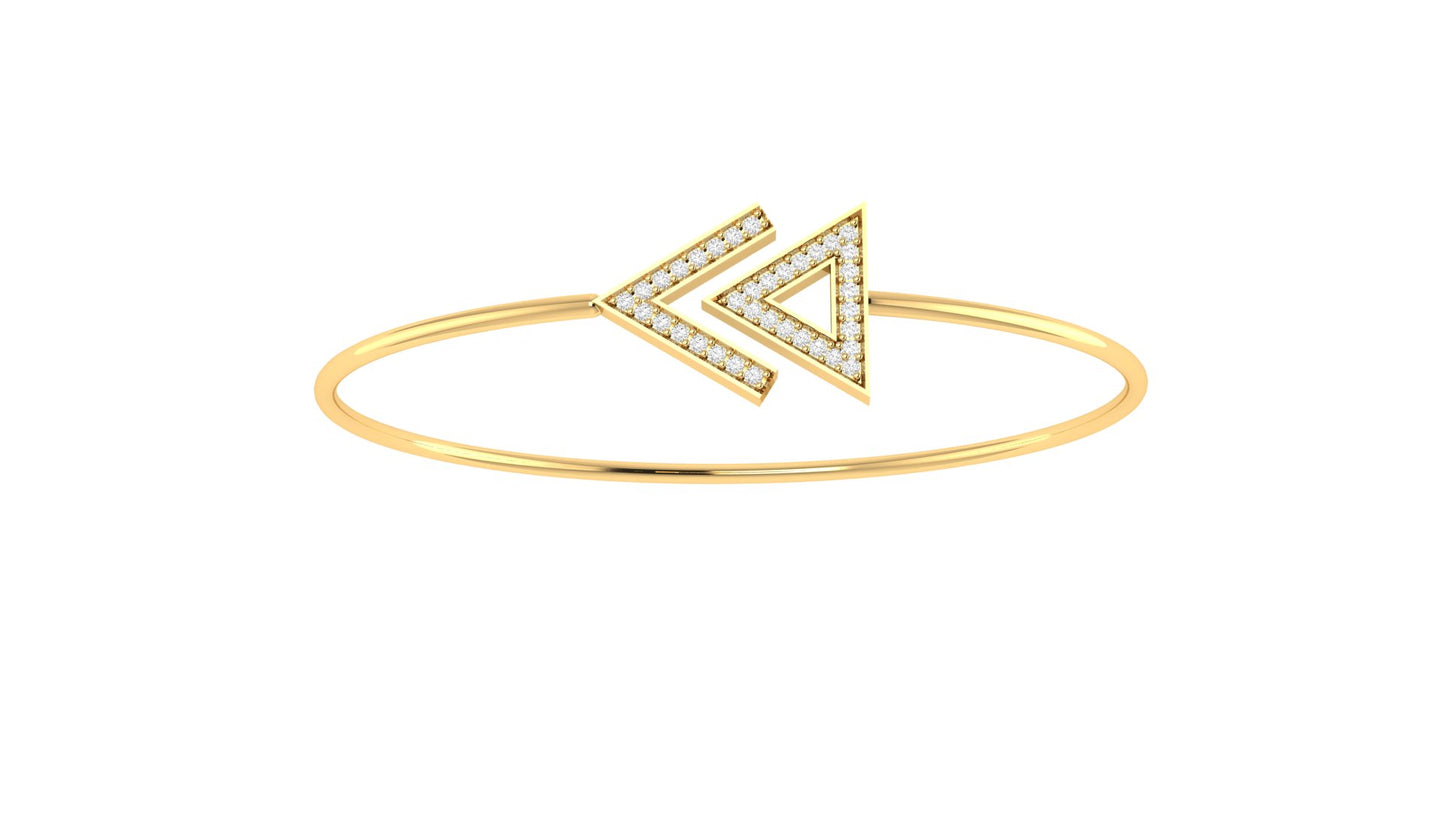 0.20 ctw Lab Grown Diamond | Designer Bangle.
