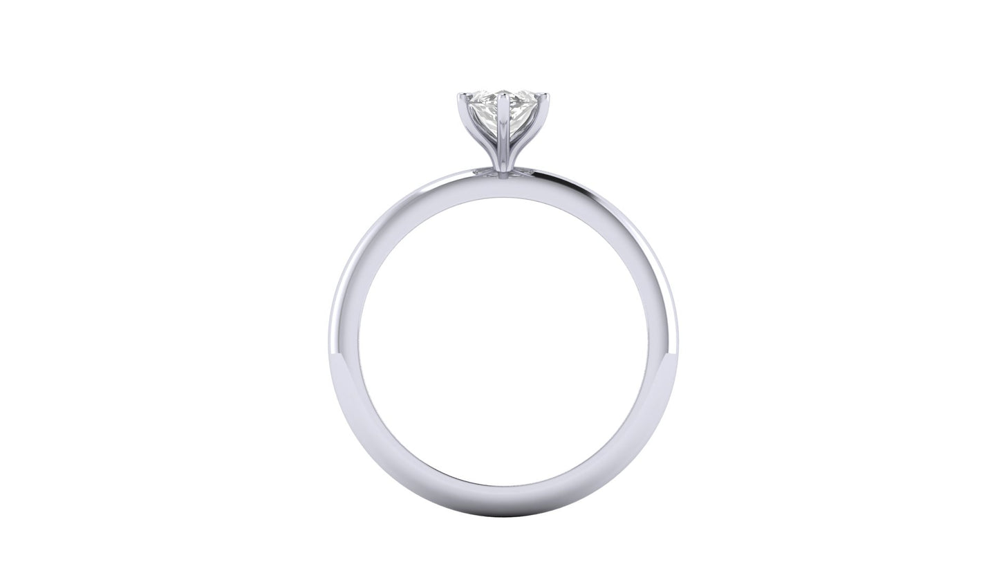 1.00 ctw Marquise Shape Lab Grown Diamond | 6 Prong Setting | Solitaire Ring.