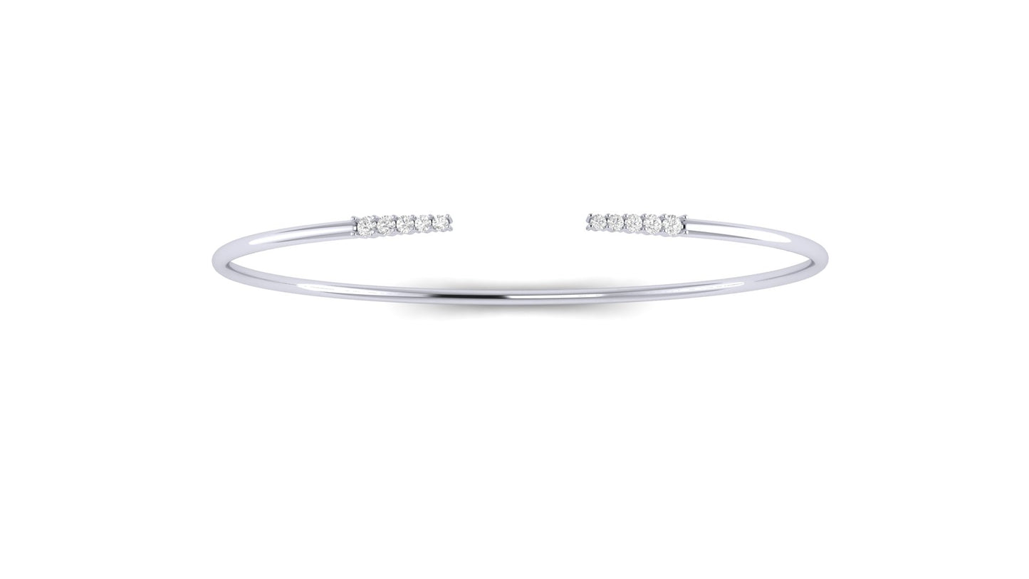 0.25 ctw Lab Grown Diamonds | Designer Bangle.
