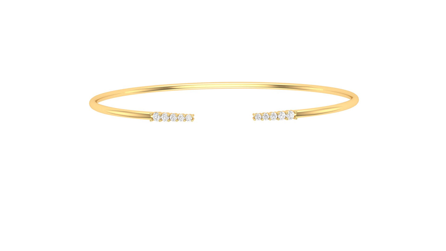0.25 ctw Lab Grown Diamonds | Designer Bangle.