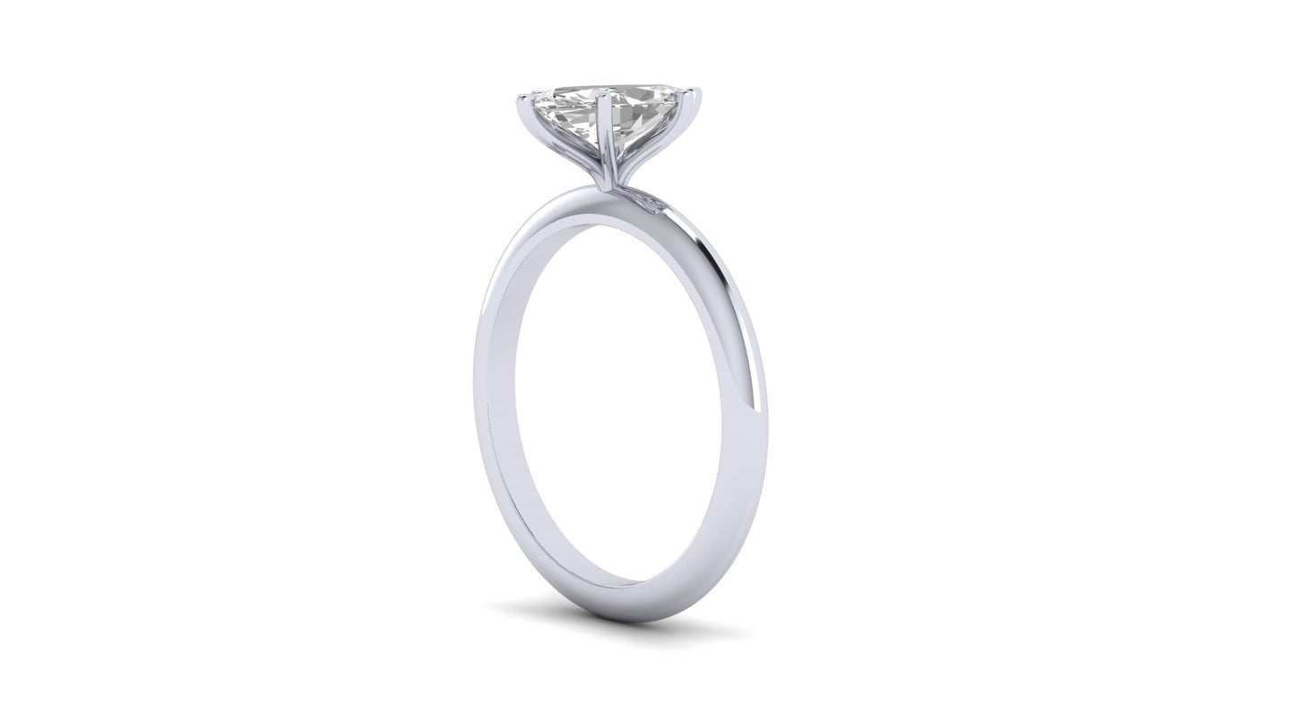 1.00 ctw Marquise Shape Lab Grown Diamond | 6 Prong Setting | Solitaire Ring.