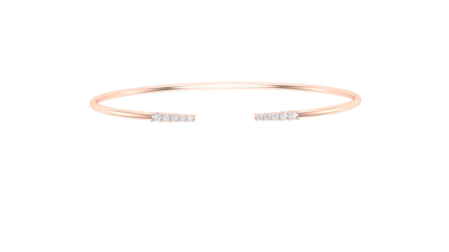 0.25 ctw Lab Grown Diamonds | Designer Bangle.