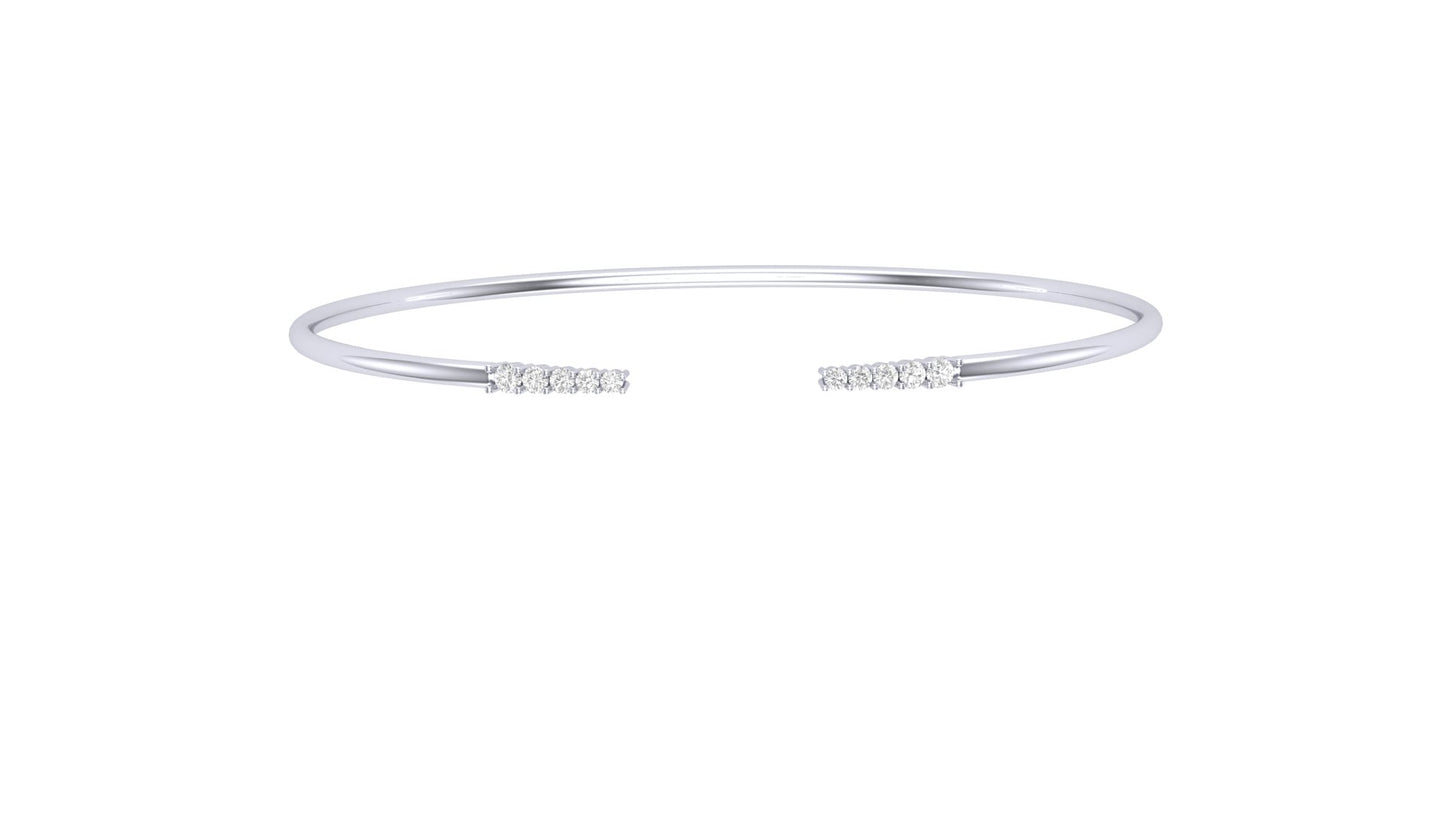 0.25 ctw Lab Grown Diamonds | Designer Bangle.