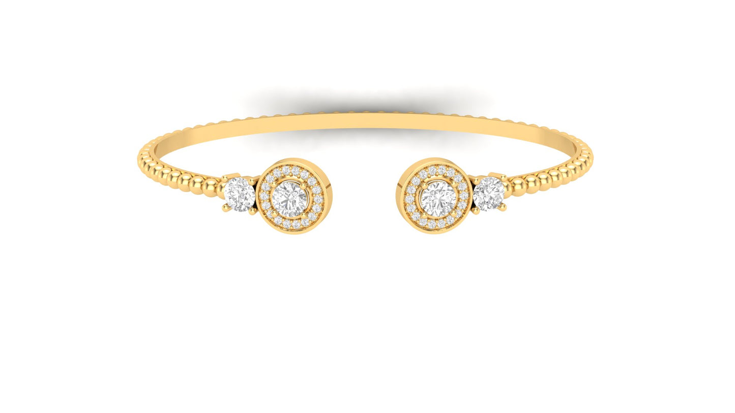 1.10 ctw Lab-Grown Diamonds | Designer Bangle.