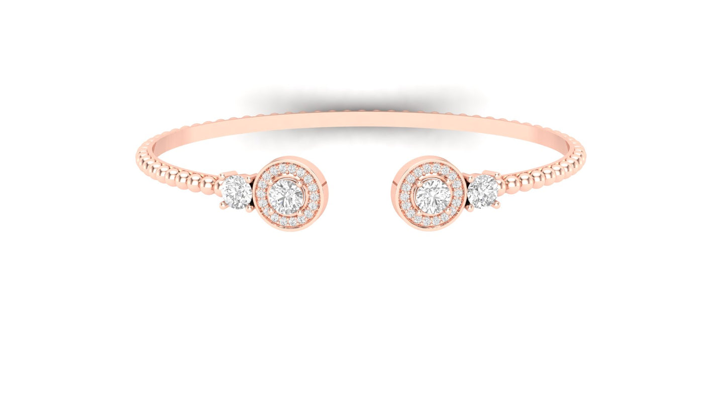 1.10 ctw Lab-Grown Diamonds | Designer Bangle.