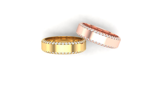 7 Gram | 5.8 mm Thickness | 1.00 ctw Lab Grown Diamonds | Designer Band.