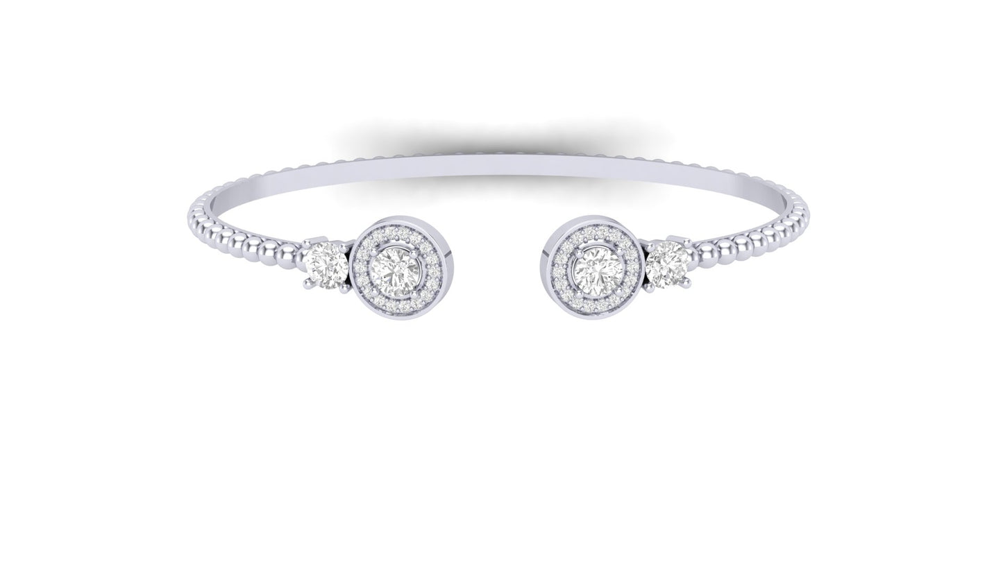1.10 ctw Lab-Grown Diamonds | Designer Bangle.