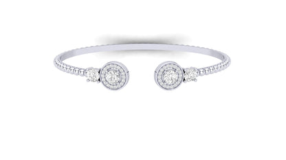1.10 ctw Lab-Grown Diamonds | Designer Bangle.