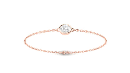 1.00 ctw Oval Cut Lab Grown Diamond | Loose Bracelet