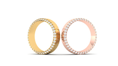 7 Gram | 5.8 mm Thickness | 1.00 ctw Lab Grown Diamonds | Designer Band.