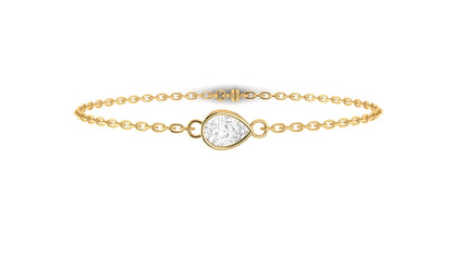 1.00 ctw Pear Shape Lab Grown Diamond | Loose Bracelet