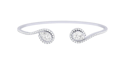 2.00 ctw Lab-Grown Diamonds | Designer Bangle.