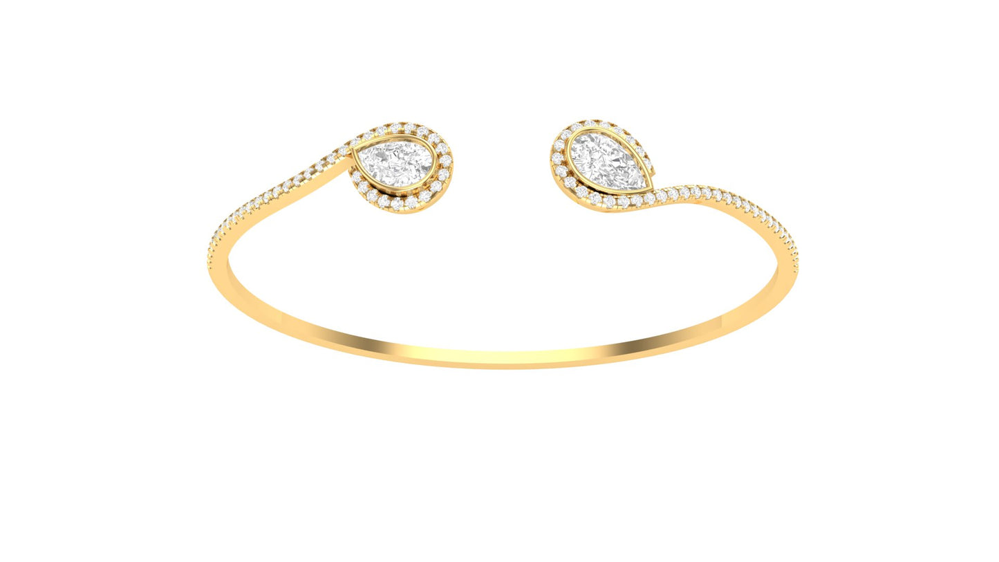 2.00 ctw Lab-Grown Diamonds | Designer Bangle.