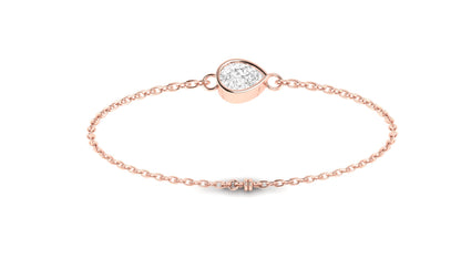 1.00 ctw Pear Shape Lab Grown Diamond | Loose Bracelet