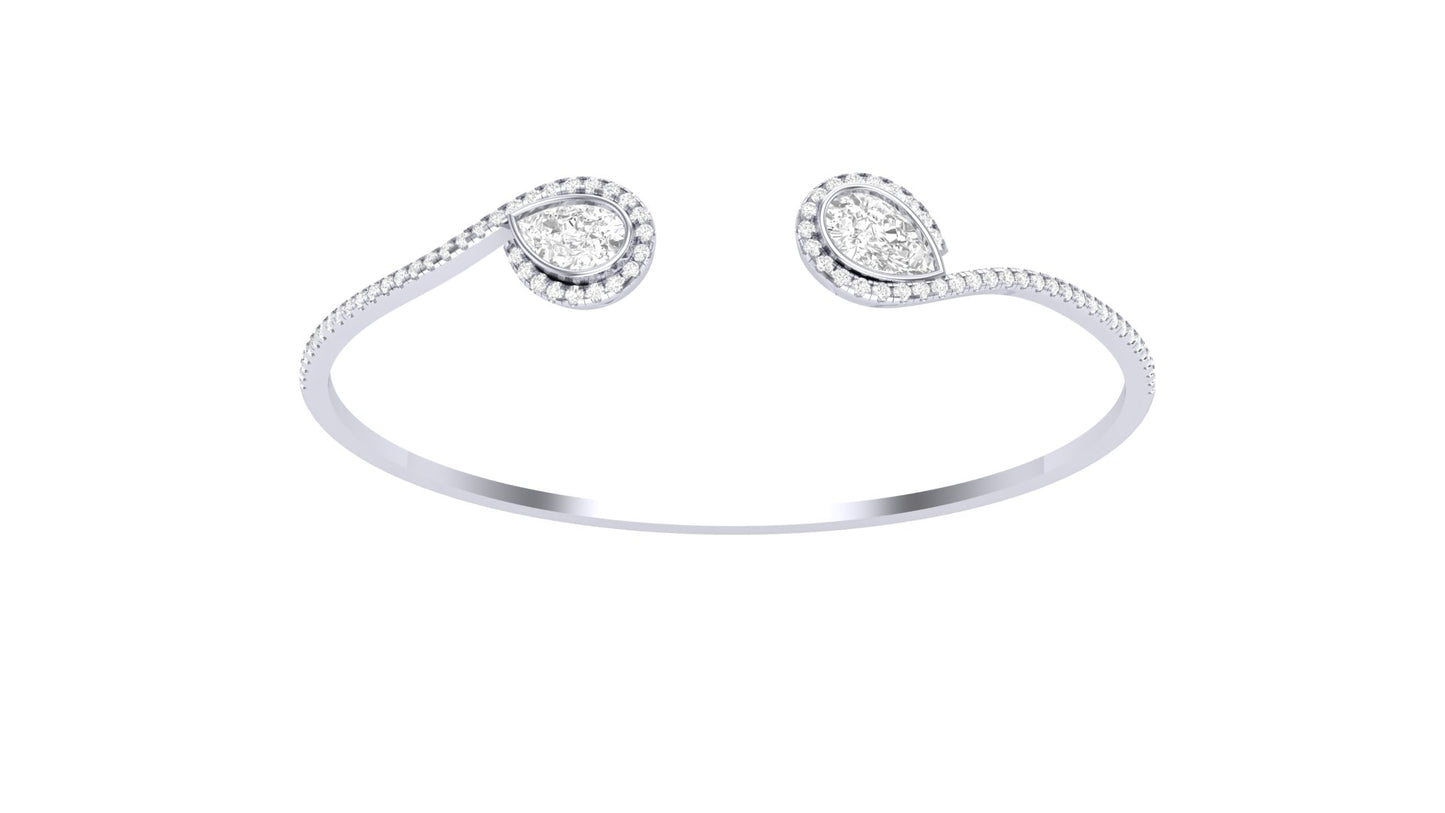 2.00 ctw Lab-Grown Diamonds | Designer Bangle.