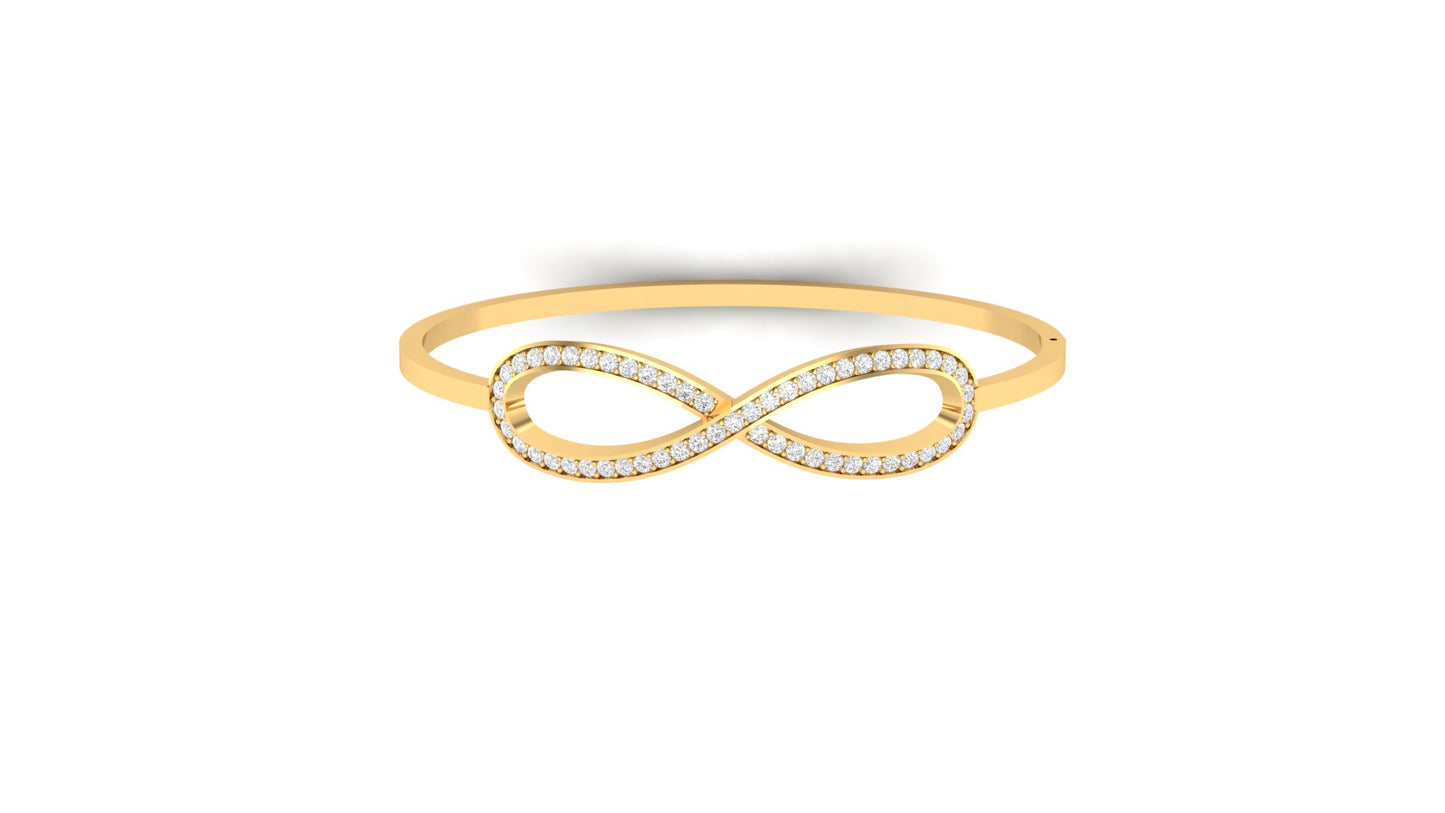 1.00 ctw Lab-Grown Diamonds | Designer Bangle.