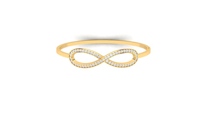 1.00 ctw Lab-Grown Diamonds | Designer Bangle.