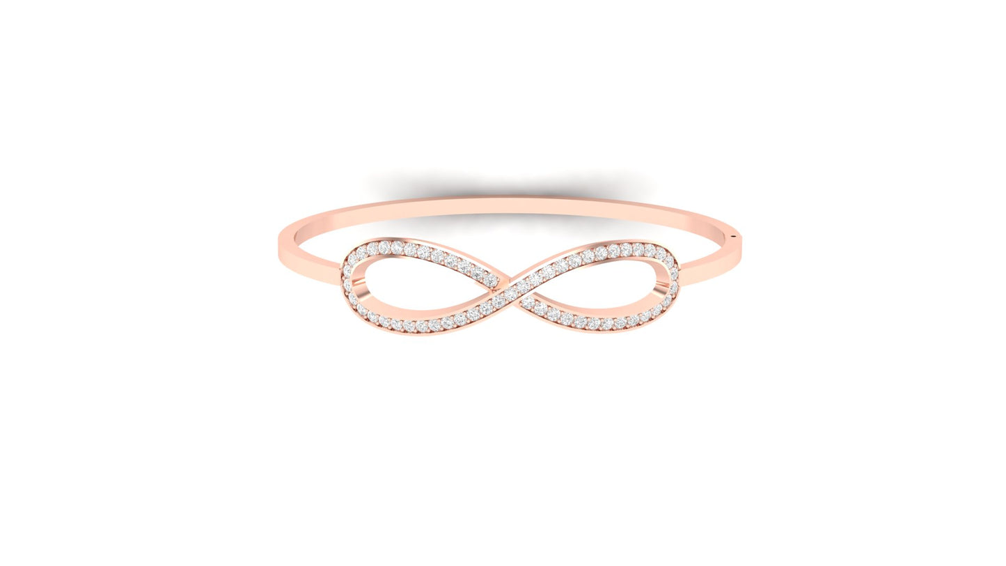 1.00 ctw Lab-Grown Diamonds | Designer Bangle.