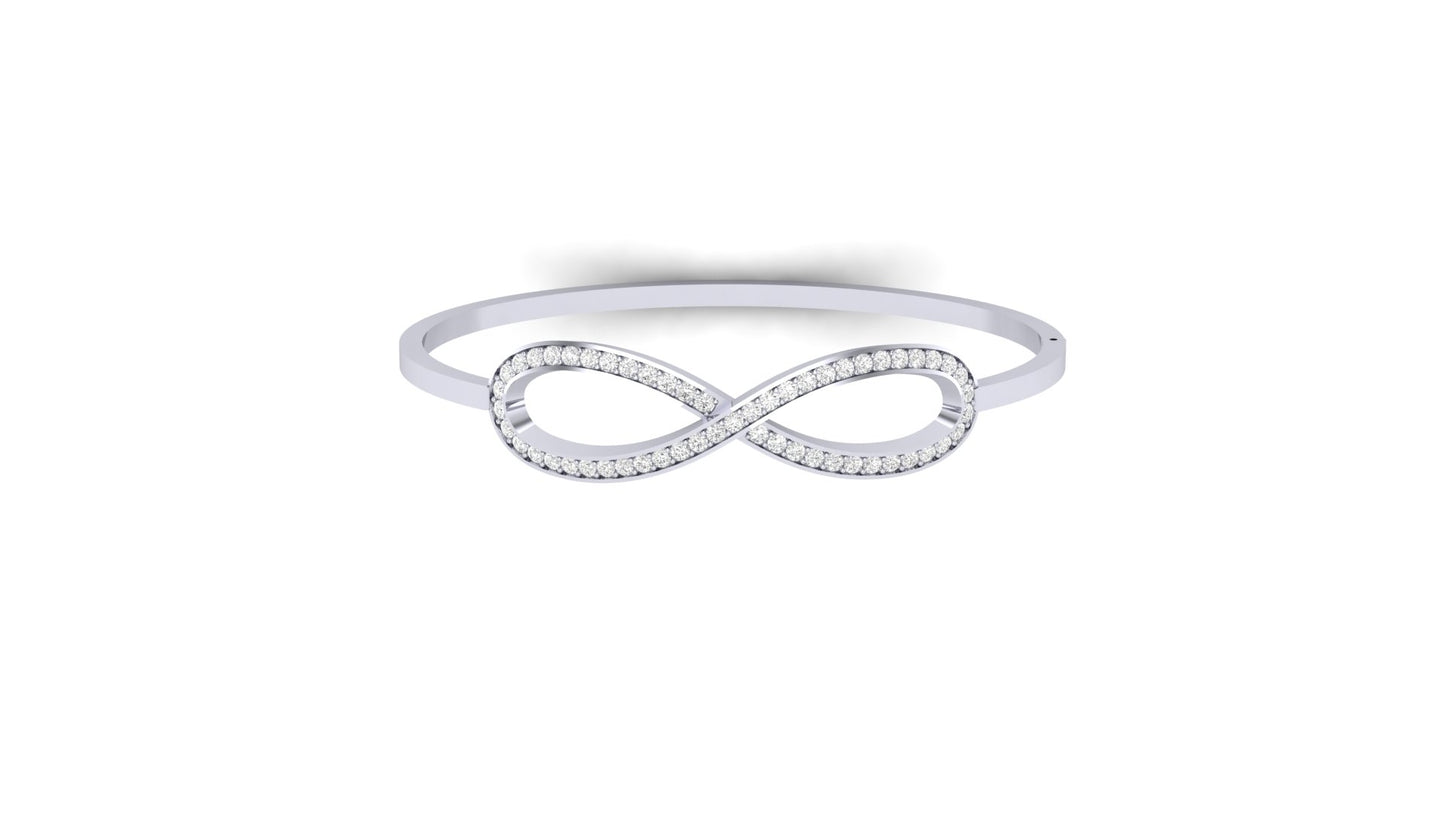 1.00 ctw Lab-Grown Diamonds | Designer Bangle.