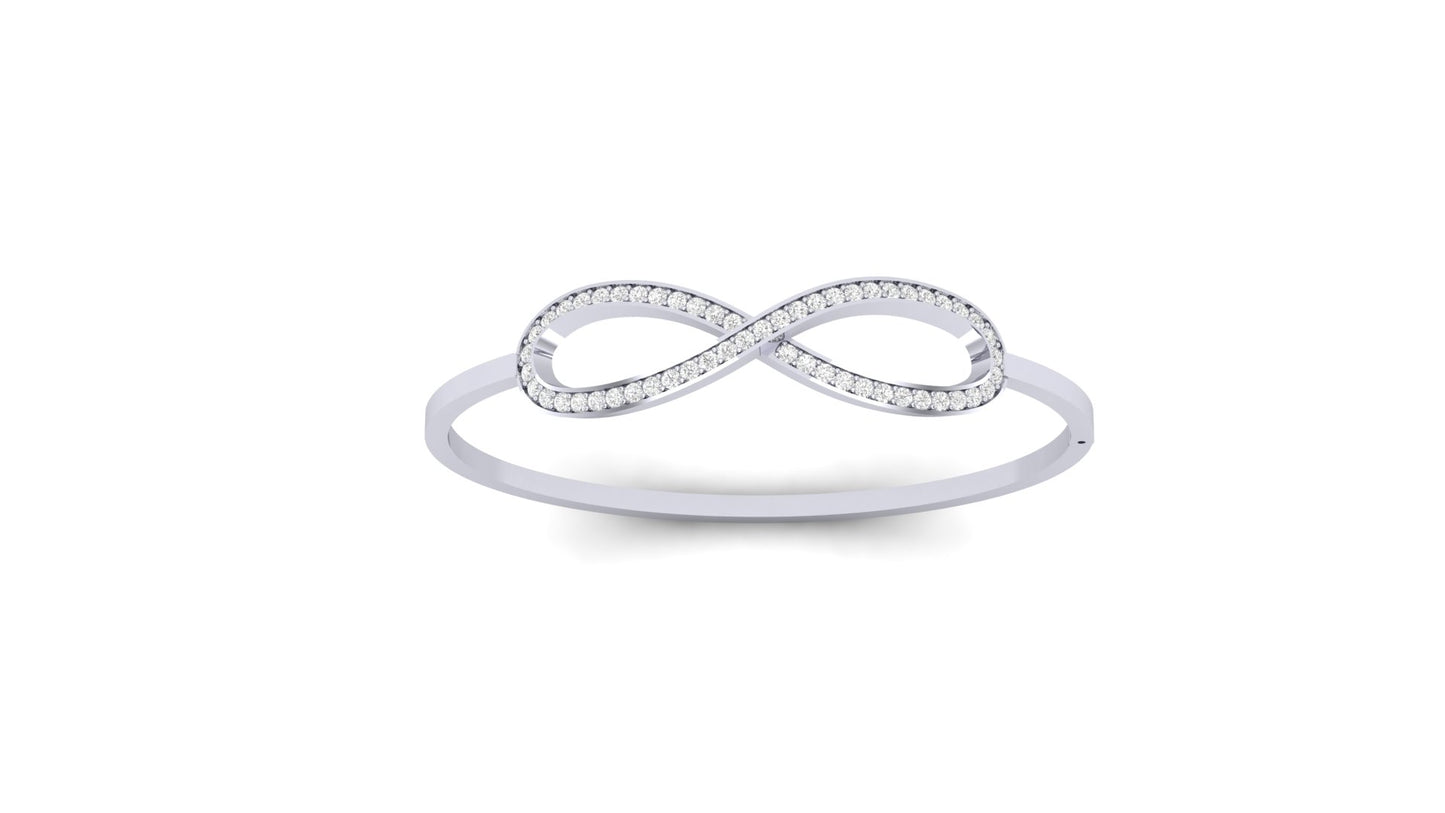 1.00 ctw Lab-Grown Diamonds | Designer Bangle.