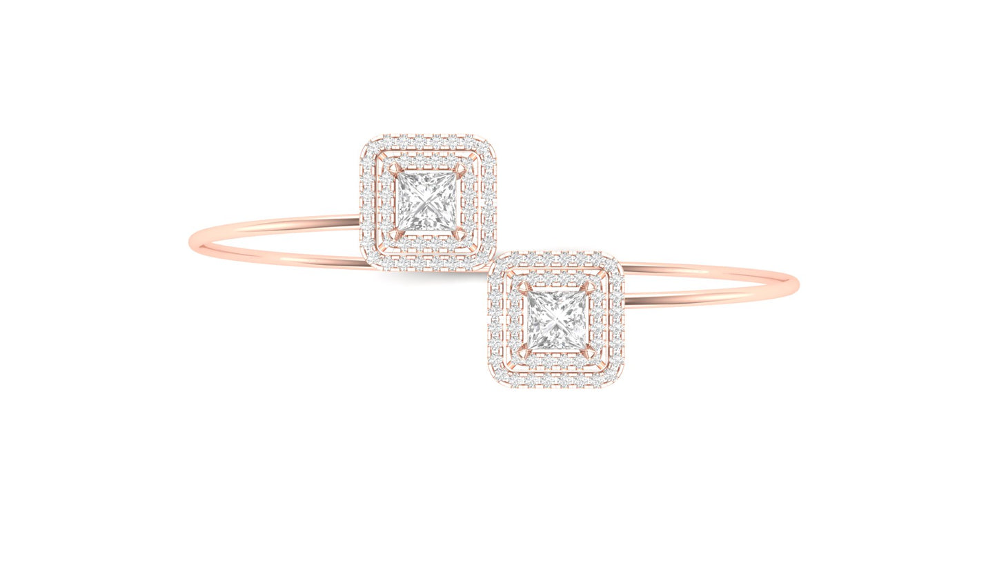 1.50 ctw Lab-Grown Diamonds | Designer Bangle.