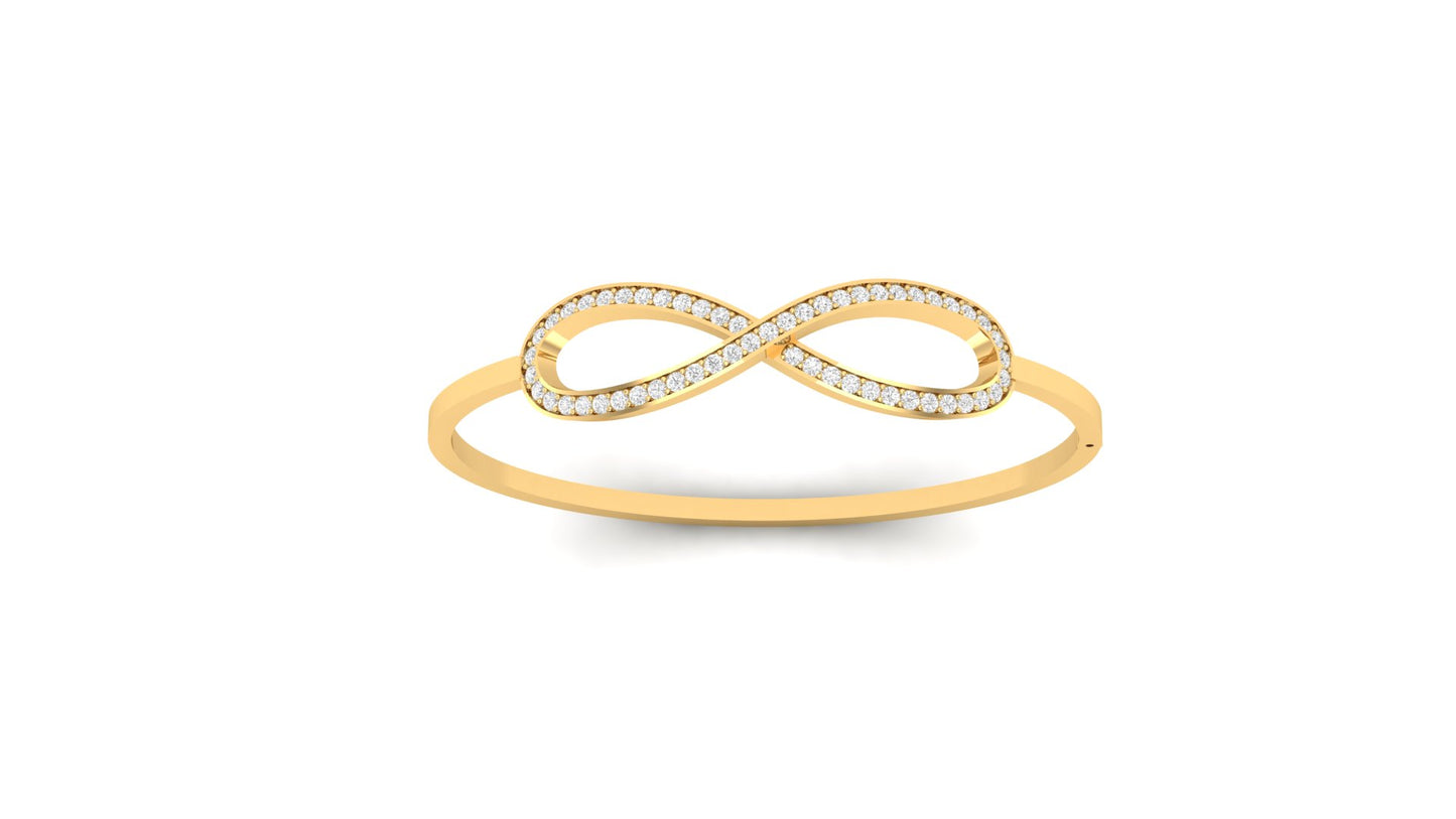 1.00 ctw Lab-Grown Diamonds | Designer Bangle.