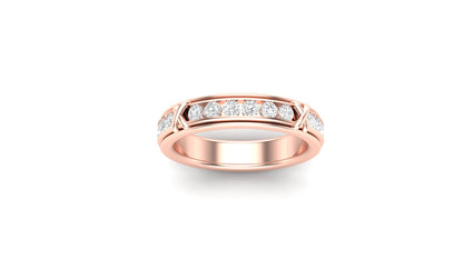 0.71 ctw Round shape Lab Grown Diamonds Designer Band.
