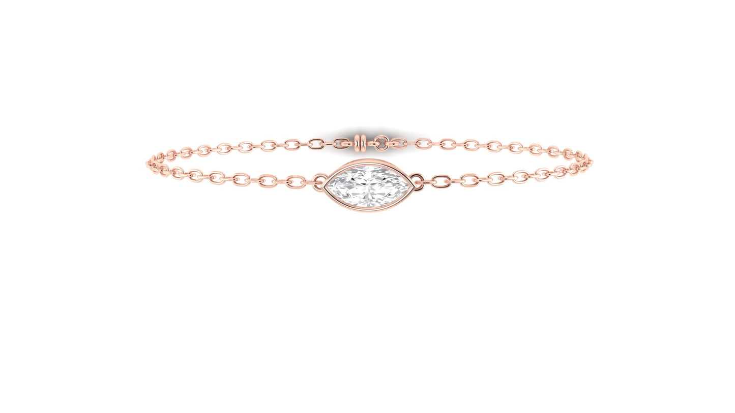 1.00 ctw Marquise Lab Grown Diamond | Loose Bracelet