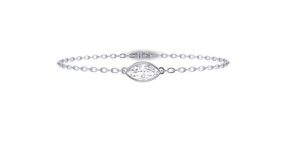 1.00 ctw Marquise Lab Grown Diamond | Loose Bracelet