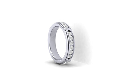 0.71 ctw Round shape Lab Grown Diamonds Designer Band.