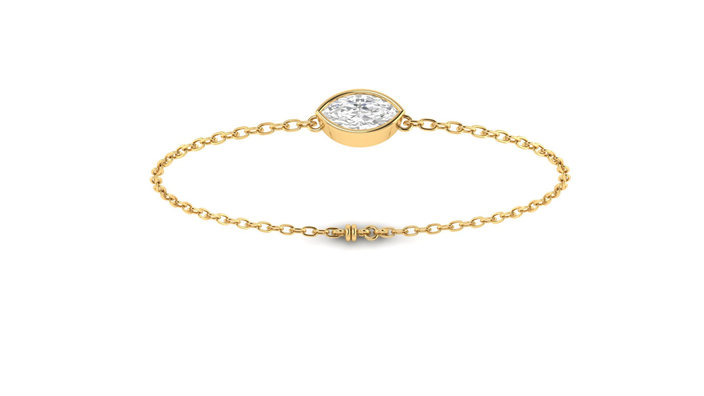 1.00 ctw Marquise Lab Grown Diamond | Loose Bracelet
