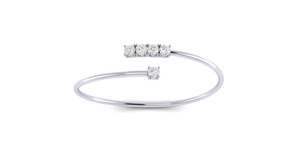 1.20 ctw Lab-Grown Diamonds | Designer Bangle.