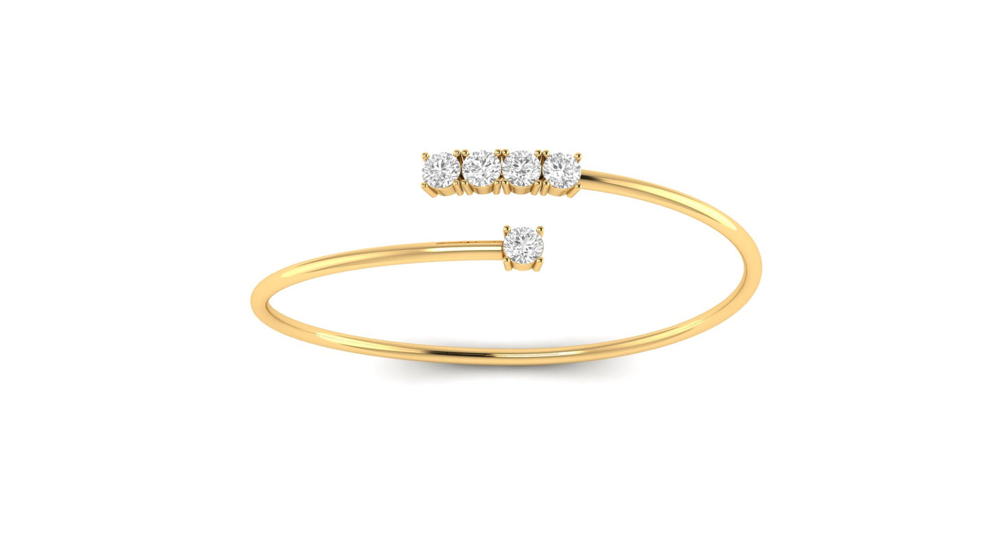 1.20 ctw Lab-Grown Diamonds | Designer Bangle.