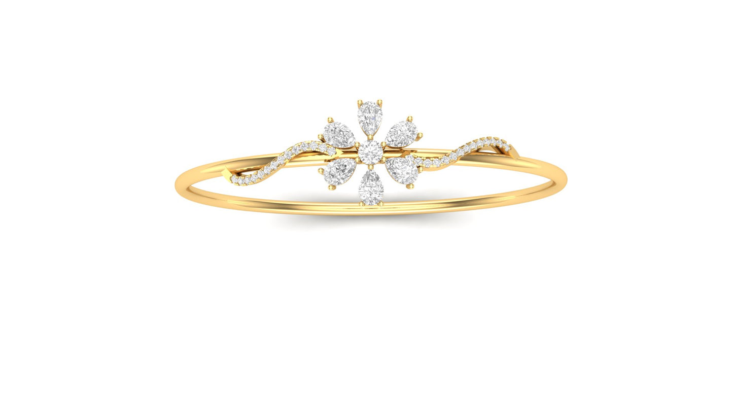 1.20 ctw Lab-Grown Diamonds | Designer Bangle.