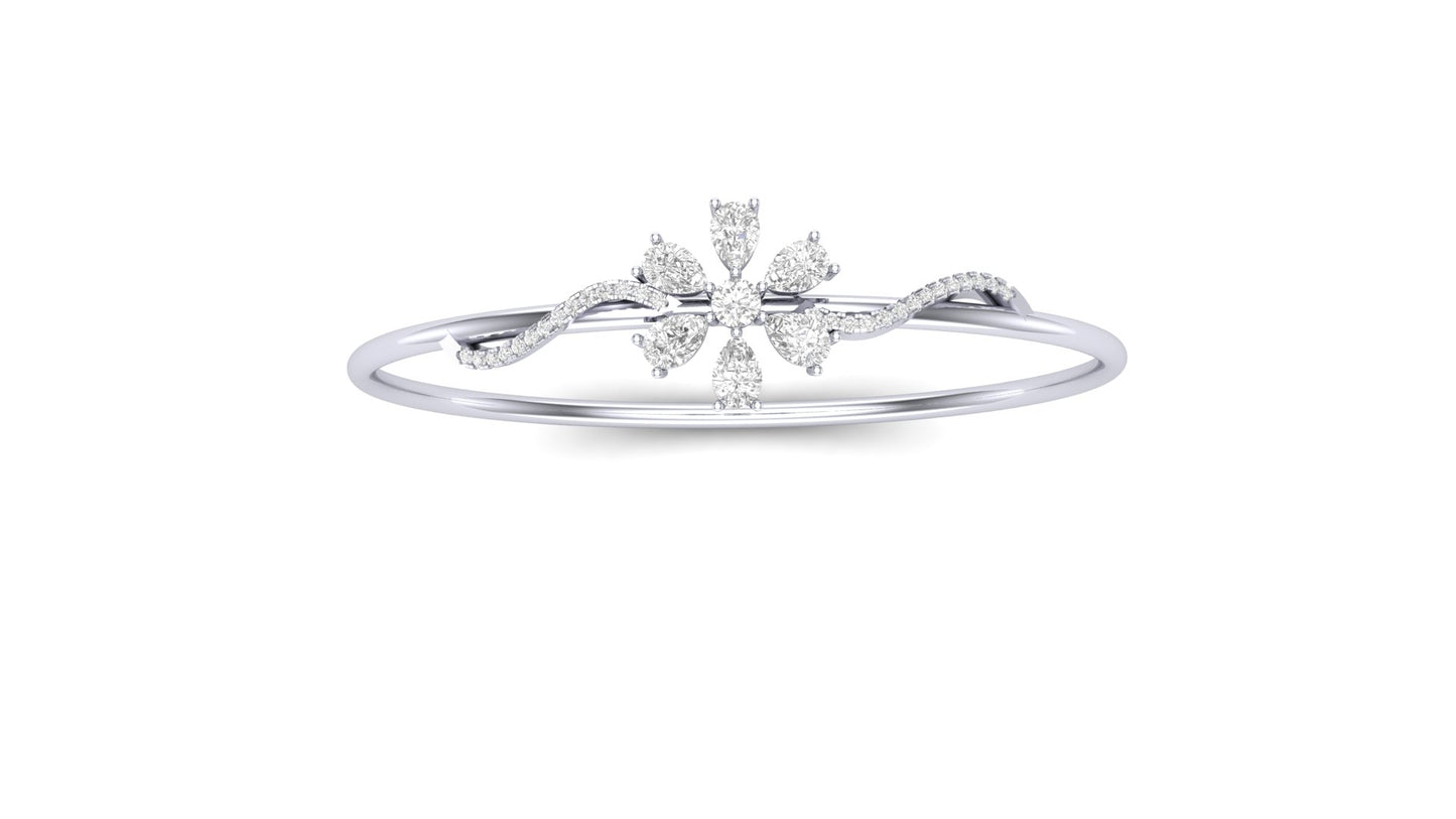 1.20 ctw Lab-Grown Diamonds | Designer Bangle.