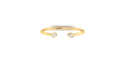 21 Grams | 1.00 ctw Round & Pear Shape Lab-Grown Diamonds | Solid/Open Bracelet
