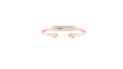 21 Grams | 1.00 ctw Round & Pear Shape Lab-Grown Diamonds | Solid/Open Bracelet