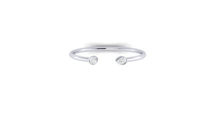 21 Grams | 1.00 ctw Round & Pear Shape Lab-Grown Diamonds | Solid/Open Bracelet