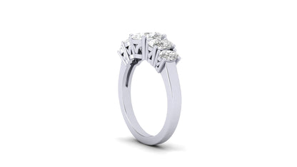 5.42 ctw Oval Shape Lab Grown Diamonds Designer Ring. | Color: E | Clarity: VVS