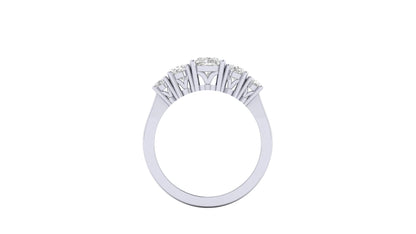 5.42 ctw Oval Shape Lab Grown Diamonds Designer Ring. | Color: E | Clarity: VVS