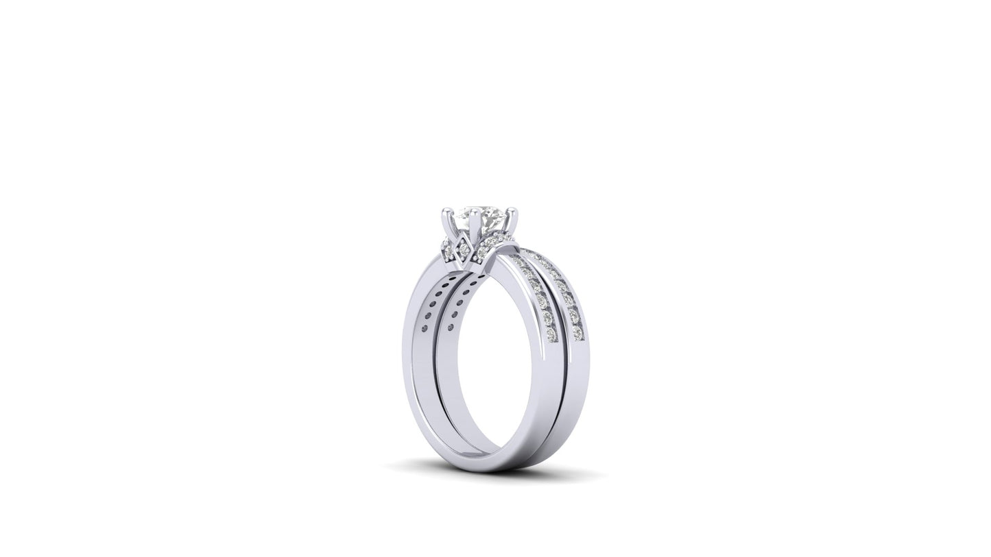 2.00 ctw Round Shape Lab Grown Diamonds | Designer Ring.