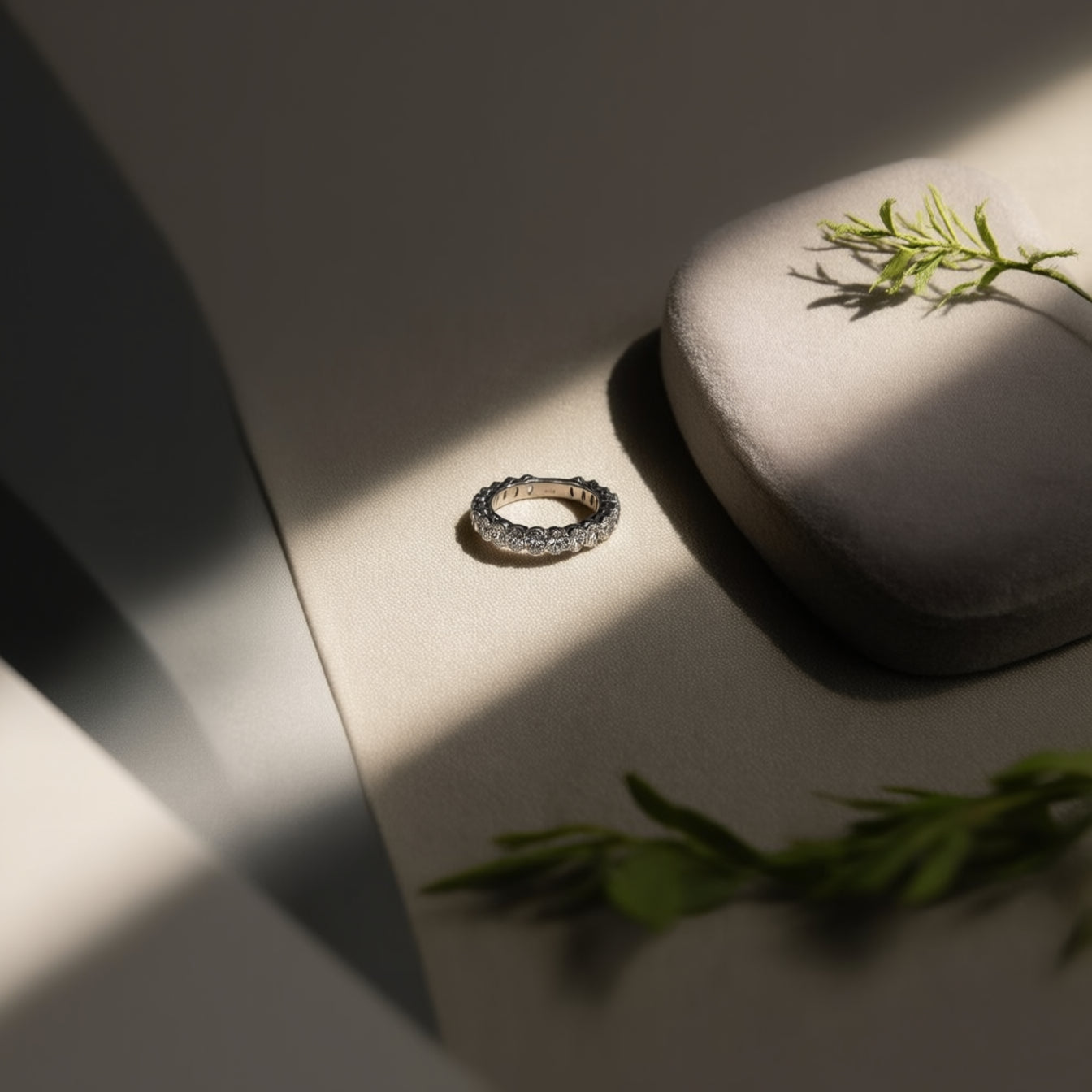 Lab Grown Oval-Cut Eternity Band | 15-Pointers