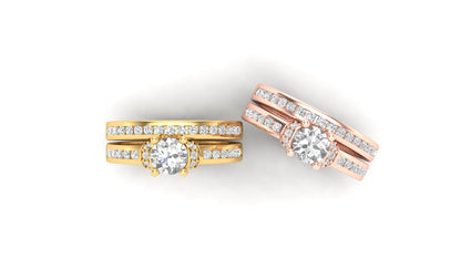 2.00 ctw Round Shape Lab Grown Diamonds | Designer Ring.
